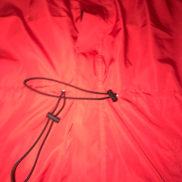 Forever 21 red utility toggle snap raincoat jacket - Picture 6 of 8